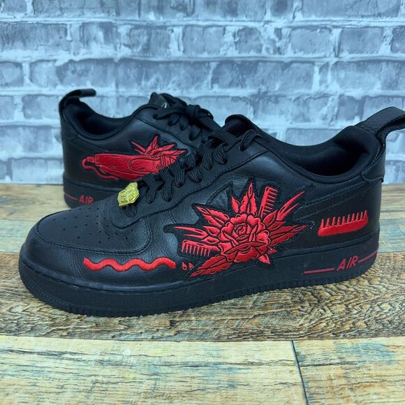 Nike Air Force 1 By You ID Karabo Poppy Black CT1975-991 Mens Size 10.5 Rare - Picture 1 of 13